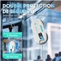 HAUSHOF Robot Nettoyeur de Vitres, Robot Laveur de Vitre Automatique, Nettoyeur de Vitres Électrique, Aspiration Puissante 3800P