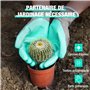 HAUSHOF Lot de 6 Paires de Gants de Jardinage Femme, Gants de Travail Anti-épines avec Enduits de Nitrile, pour Désherbage, Bêch