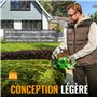 WORKPROX Taille-Haies sans Fil 20V Électrique avec Batterie 2,0Ah et Câble de Charge Type-C, Longueur de Coupe 51 cm, Capacité d