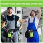 WORKPRO Ceinture à Outils de Jardinage avec 5 Poches, Ceinture Bricolage Réglable, Ceinture de Travail Pratique pour Jardinier o