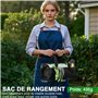 WORKPROX Cisaille Sculpte-Haie sans Fil 20V, Taille-Herbes Électrique avec Batterie 2,0Ah, Longueur/Largeur de Coupe 20 cm/14,5 