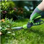 WORKPRO Cisaille à Gazon Rotative 360°, Cisaille Orientable avec Verrou de Sécurité, Poignée Ergonomique, Outil de Jardinage pou