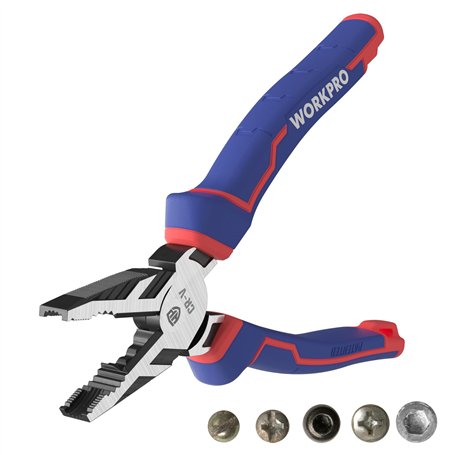 WORKPRO Pince Universelle Multifonctionnelle en Cr-V 200mm