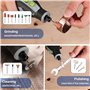 WORKPRO Coffret de 476 Accessoires d'Outils Rotatifs Universels, Kit d’Accessoires d'Outils Rotatifs Multifonctions pour Coupe, 