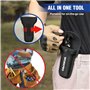 WORKPRO Marteau Multifonction 12 en 1 avec Sac, Outil Multifonction avec Structure Autoverrouillée, Pince Multifonction en Acier