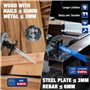 WORKPRO Lames de Scie Sabre, 6 Pièces BIM 14/18/24/6 TPI Lame de Scie pour Métal et Bois avec Boîte de Rangement