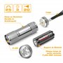 EverBrite Mini Lampe de Poche LED en Aluminium18 Pièces, Lampe Torche Portable Idéal pour Camping Lecture Cyclisme Barbecue Fête