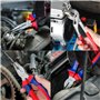 WORKPRO Jeu de Pinces en Acier au Carbone 4 Pièces - Pince Multiprise, Pince Universelle, Pince Coupante, Pince Bec Long pour Ré
