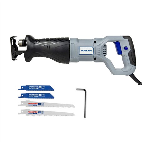 WORKPRO Scie Sabre 710W 0~2800 tr/min Vitesse Variable avec Mécanisme de Changement Rapide de Lame