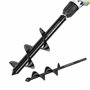 WORKPRO Mèche Jardin Tarière Ø 80 et Ø 40 mm 2 Pièces