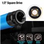 DURATECH Jeu de 3 Douilles à Choc 1/2" pour Protection de Jante de Voiture, Douilles à Impact en CR-MO 17mm, 19mm, 21mm, Identif
