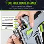 WORKPRO Scie Sauteuse Electrique Filaire 850W avec 6 Vitesses Variables, Changement de Lame sans Outil, Coupe en Biseau à±45°, L
