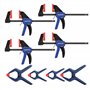 WORKPRO Serre Joint et Pince à Ressort 8 Pièces