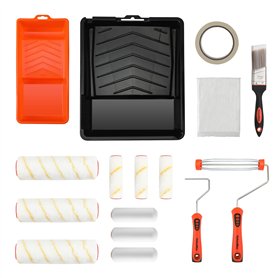 ValueMax Kit de Rouleaux de Peinture et Pinceau à Peinture 16 Pièces