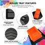 ValueMax Kit de Rouleaux de Peinture et Pinceau à Peinture 16 Pièces, avce Mini Rouleaux, Pinceau de Peinture, Bâche de Protecti