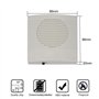 KDL Sonnette électronique filaire de porte carillon DC 12V 3 sonneries Accessoires de contrôle d'accès blanc en plastique Dingdo