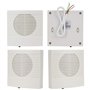 KDL Sonnette électronique filaire de porte carillon DC 12V 3 sonneries Accessoires de contrôle d'accès blanc en plastique Dingdo