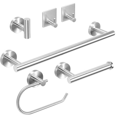 Porte-serviettes Ensemble de matériel de salle de bain - fixé au mur
