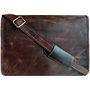Jaald 38 Cm Mallette Porte-Documents Serviette Sac Messenger À Bandoulière’Épaule en Cuir pour Ordinateur Portable Business Voya