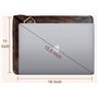Jaald 38 Cm Mallette Porte-Documents Serviette Sac Messenger À Bandoulière’Épaule en Cuir pour Ordinateur Portable Business Voya