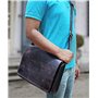 Jaald 38 Cm Mallette Porte-Documents Serviette Sac Messenger À Bandoulière’Épaule en Cuir pour Ordinateur Portable Business Voya