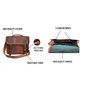 Jaald 33 Cm Mallette Porte-Documents Serviette Sac Messenger À Bandoulière’Épaule en Cuir pour Ordinateur Portable Business Voya