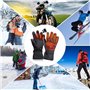 RHESHIN Gants Chauffants électriques d'hiver Chauds Imperméables avec Fonction pour écran Tactile pour Cyclisme Pêche Chasse Ski