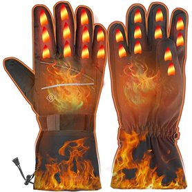 Gants Chauffants d'hiver Électriques Chauds d'hiver Imperméables XAMOFAN avec Fonction d'écran Tactile Gants Thermiques pour Cyc