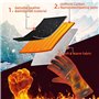 Gants Chauffants d'hiver Électriques Chauds d'hiver Imperméables XAMOFAN avec Fonction d'écran Tactile Gants Thermiques pour Cyc