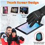 Gants Chauffants d'hiver Électriques Chauds d'hiver Imperméables XAMOFAN avec Fonction d'écran Tactile Gants Thermiques pour Cyc