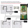 uoweky 7 '' Interphone Vidéo Couleur Filaire Couleur Système de Porte IR Caméra de Vision Nocturne 480p + écrans de Contrôle Int