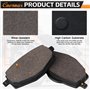 Cnornus Plaquettes de Frein Arrière pour Yamaha TDR 125 1993-2003 YZ 125 U 1988 /TDR 125 (4GW/GX 1/2/3/4)1993-2003