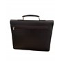 Abitto Porte-documents en cuir marron | Sac pour ordinateur portable, marron, Large