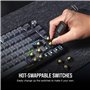 Corsair K65 Plus Wireless Clavier de Jeu mécanique remplaçable à Chaud 75% RGB - Interrupteurs linéaires MLX Red pré-lubrifiés -
