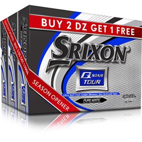 Srixon Q-Star Tour 3 Golf Balls - Buy 2 DZ Get 1 DZ Free
