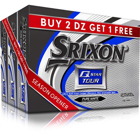 Srixon Q-Star Tour 3 Golf Balls - Buy 2 DZ Get 1 DZ Free