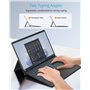TiMOVO Clavier AZERTY Layout, Accessoire Microsoft Surface Pro 7 Plus, Clavier Bluetooth avec Rétro-éclairage Sept Couleurs pour