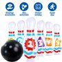 JOYIN Jeu de Quilles Gonflable Géant pour Fête de Rassemblement d'enfants et d'Adultes, Événements de Jour de Match, Fête Intéri