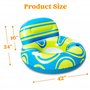 SLOOSH Piscine Gonflable Sloosh avec Grand Dossier, Chaise Flottante avec canapé pneumatique avec poignée et Porte-gobelet, Rade