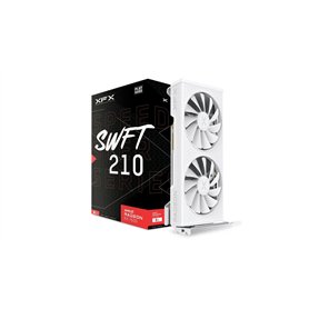 XFX Speedster SWFT210 Radeon RX 7600 Carte graphique blanche avec 8 Go GDDR6 HDMI 3 x DP