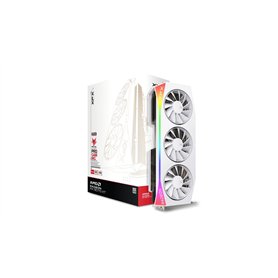 XFX Mercury AMD Radeon RX 9070XT OC White Gaming Edition avec RVB 16 Go GDDR6 HDMI 3xDP