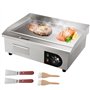 VEVOR Plancha Électrique 54x30 cm 3 kW Plaque à Snacker Électrique Commerciale Plaque de Cuisson en Fer Antiadhésive Température