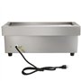 VEVOR Plancha Électrique 54x30 cm 3 kW Plaque à Snacker Électrique Commerciale Plaque de Cuisson en Fer Antiadhésive Température