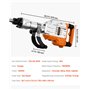 VEVOR Marteau de Démolition 3500 W Marteau-Piqueur 60 J 1900 BPM Marteau Perforateur avec 2 Burins Remplaçables Poignée Rotative