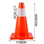 VEVOR Cône Signalisation Réfléchissant 20PCs 45,7 cm, Plot de Chantier avec Base en PVC, Cône de Sécurité avec Colliers Réfléchi