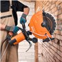 VEVOR Scie à béton électrique, 356 mm, scie circulaire puissance élevée 2800 W profondeur de coupe 127 mm scie à disque humide/s