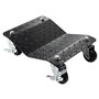 VEVOR Chariot de Manutention de Voiture 4PCs Charge 3 T au Total Chariot Déplace Voiture Plate-Forme 38,5x30 cm Roue Verrouillab
