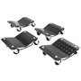 VEVOR Chariot de Manutention de Voiture 4PCs Charge 3 T au Total Chariot Déplace Voiture Plate-Forme 38,5x30 cm Roue Verrouillab