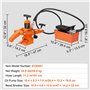 VEVOR Détalonneur de Pneu Hydraulique, Décolle Pneu Manuel 10000 PSI, Démonte Pneu avec Pompe à Pied, Outil pour Décoller Facile