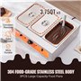 VEVOR Tempéreuse à Chocolat Commerciale 1500 W Bain-Marie Électrique pour Chocolat 3 Cuves de 3,3 L Fondoir à Chocolat Températu